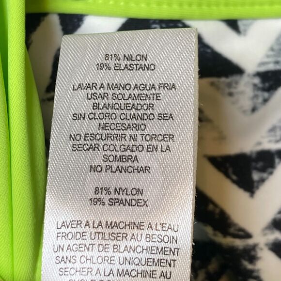 Go Gossip Women's Black White Contrast-Trim Swim Shorts w Drawstring, XL - Picture 14 of 14